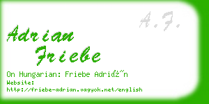 adrian friebe business card